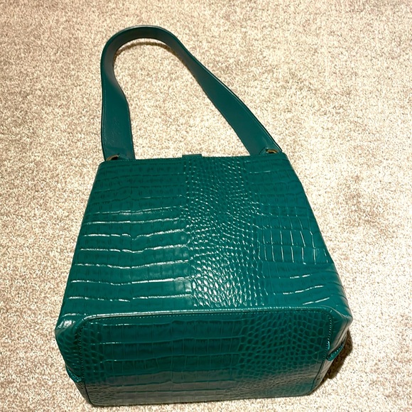 LEATHER EMBOSSED PURSE - Picture 1 of 5